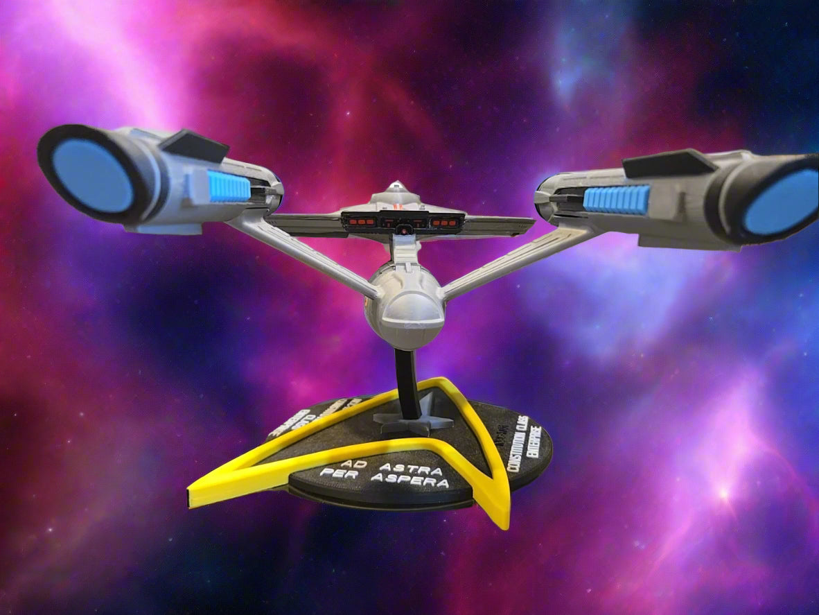 3D Printed Constitution Class U.S.S. Enterprise NCC-1701 Starship Model