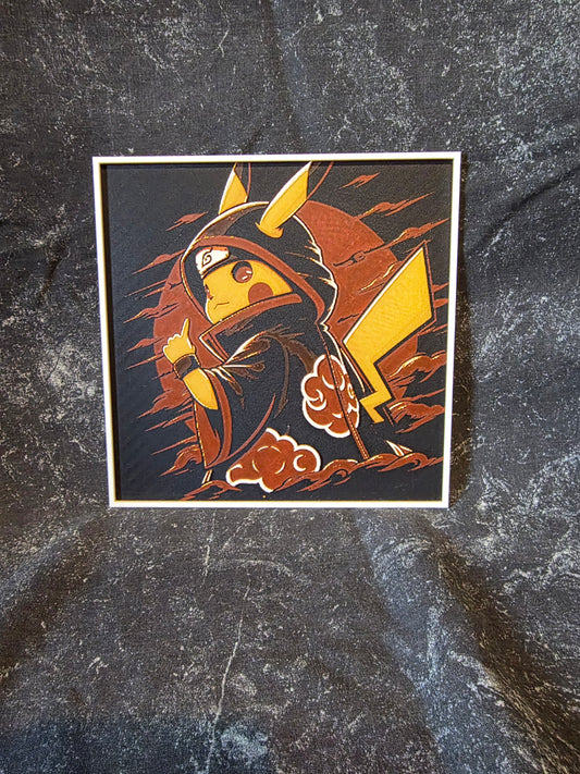 Hidden Thunder - Pikachu Inspired Wall Art
